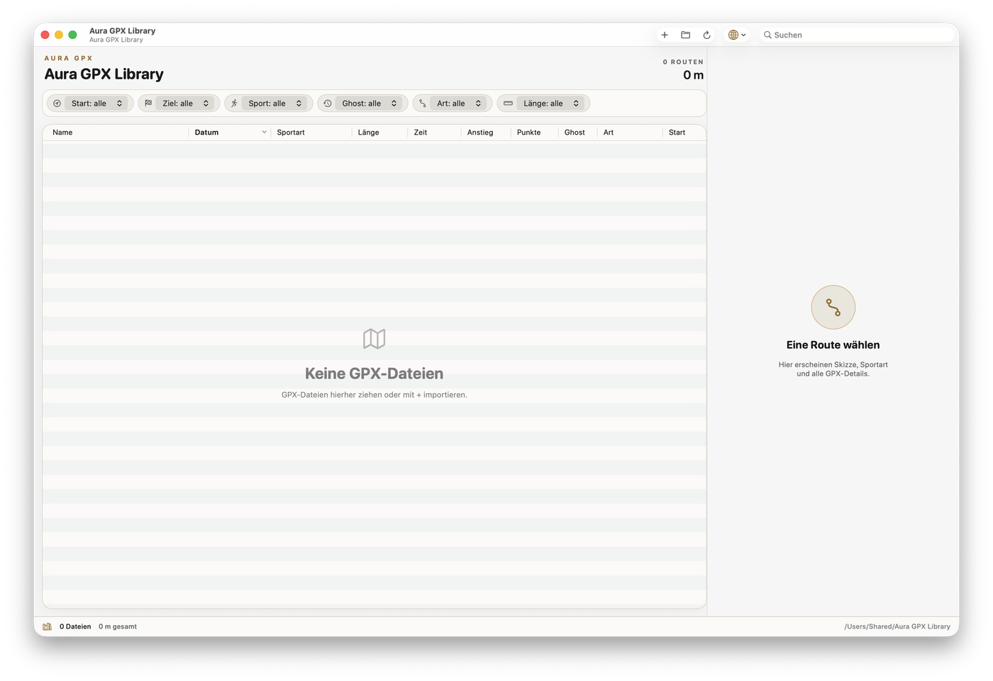Aura GPX Library on the Mac
